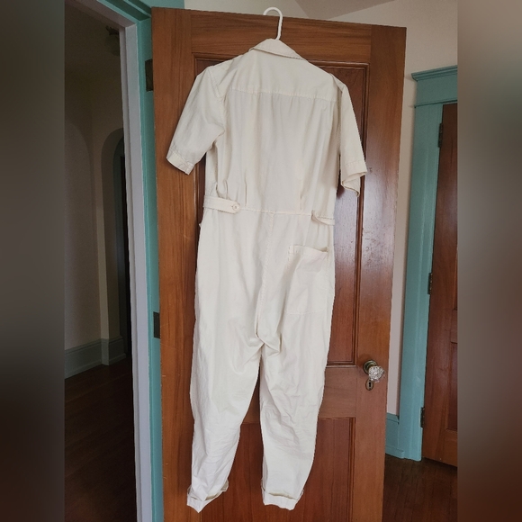 ALEX MILL Standard Jumpsuit Cream - Picture 8 of 8